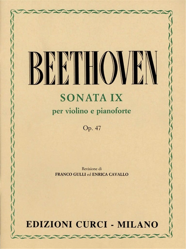 Sonata No. 9 Op. 47 For Violin and Piano